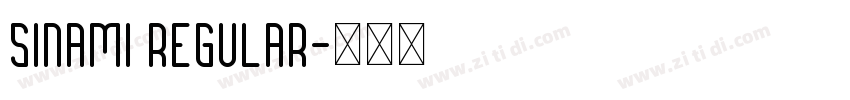 Sinami Regular字体转换